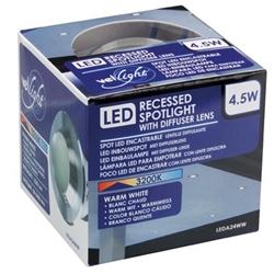 LÁMPARA LED PARA EMPOTRAR CON CRISTAL OPACO - COLOR BLANCO CÁLIDO (3200K) - Imagen 2