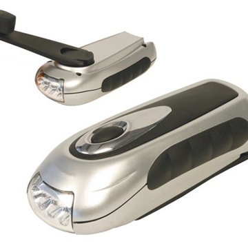 LINTERNA DINAMO CON LED/CARGADOR PARA MÓVIL (3 LEDs) - Imagen 1