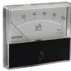 MEDIDOR DE PANEL ANALÓGICO DE CORRIENTE 50mA DC / 70 x 60mm - Imagen 1