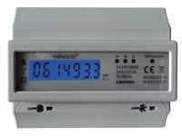 Medidor KWH monofásico para montaje en riel din 7 módulos - Imagen 1