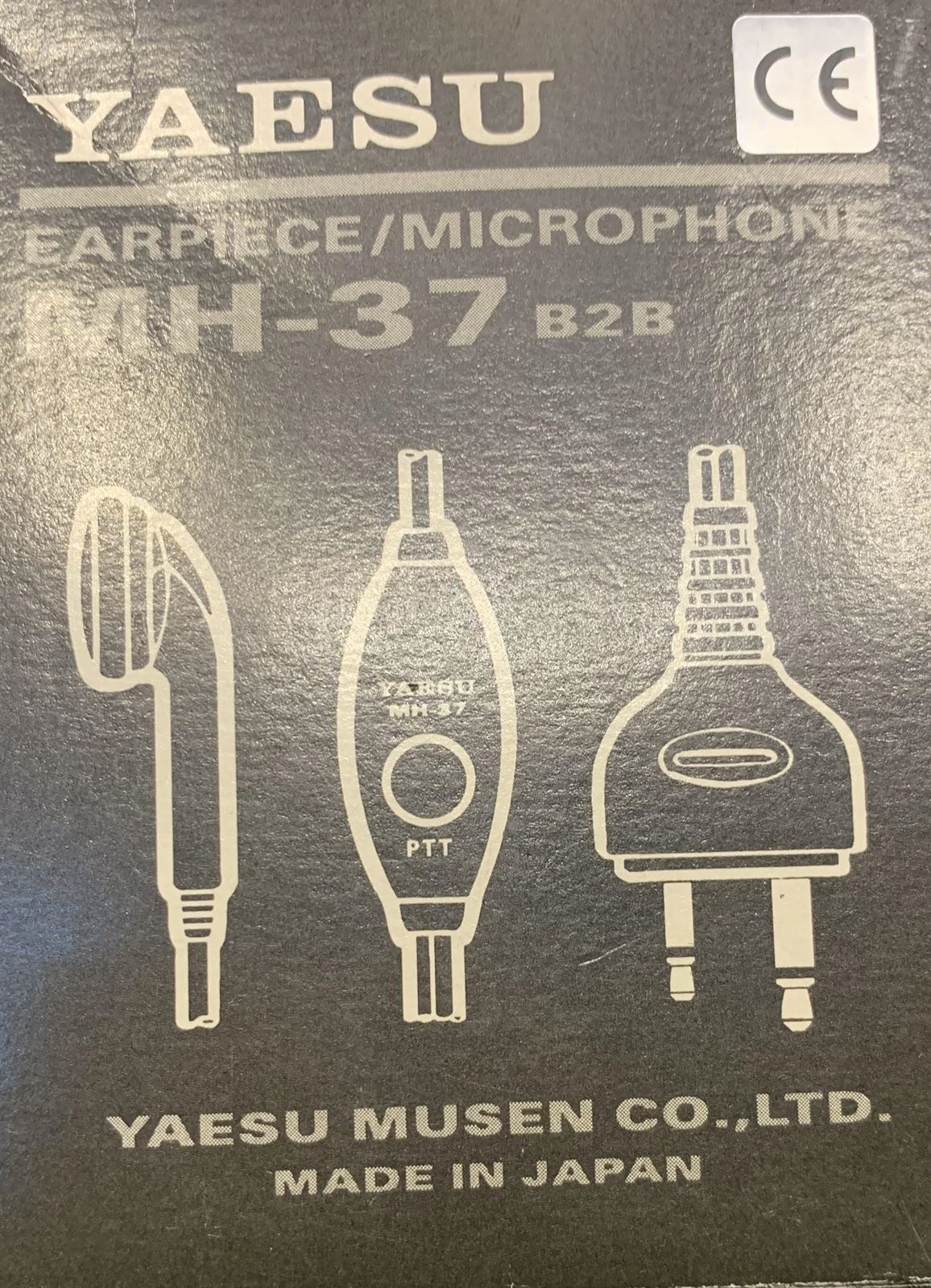 Micro/Auricular, toma lateral, PTT de solapa, orejera para walkie talkie YAESU con conector 2.5mm + 3.5mm - Imagen 1