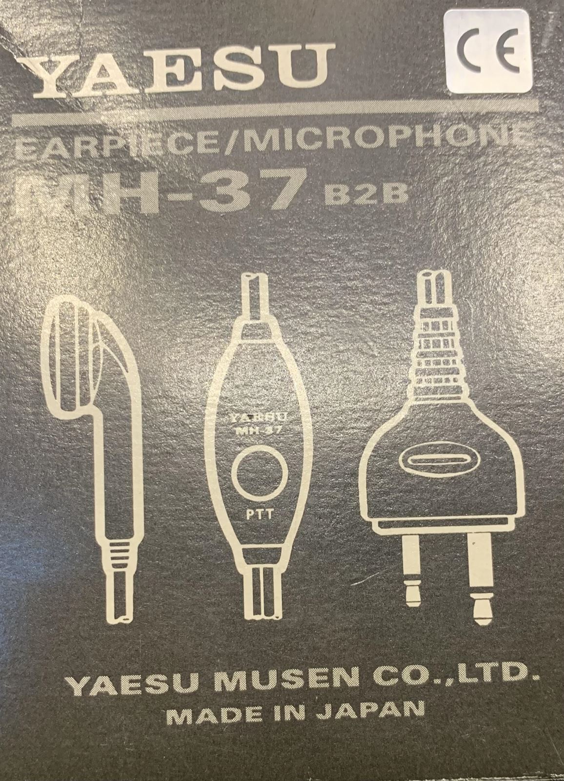 Micro/Auricular, toma lateral, PTT de solapa, orejera para walkie talkie  YAESU  con conector  2.5mm + 3.5mm - Imagen 1