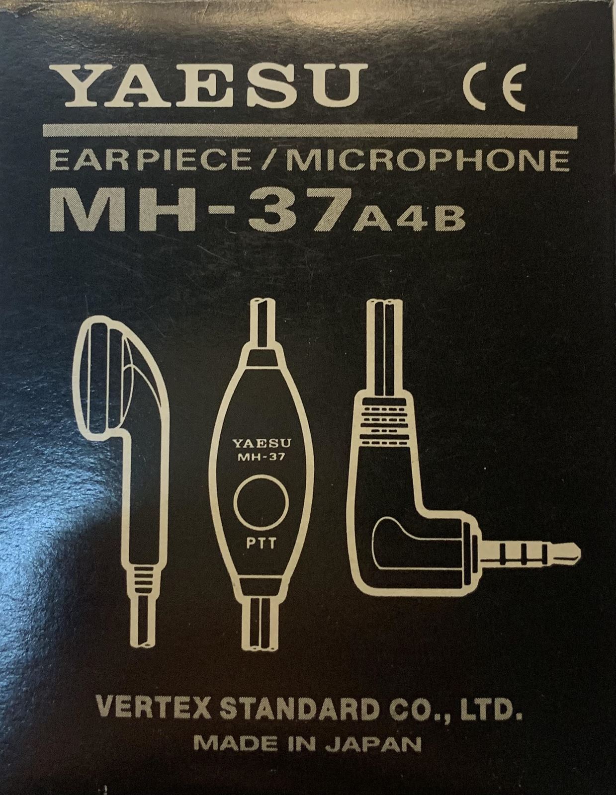 Micro/Auricular, toma lateral, PTT de solapa, orejera para walkie talkie  YAESU  con conector 3.5mm 4V. - Imagen 1