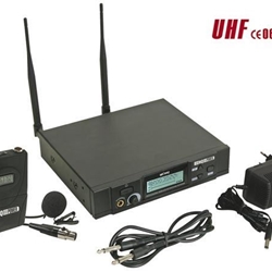 MICRÓFONO PLL UHF TRUE DIVERSITY INALÁMBRICO PLL DE 8 CANALES - EMISOR BODY-PACK + MICRÓFONO - Imagen 1