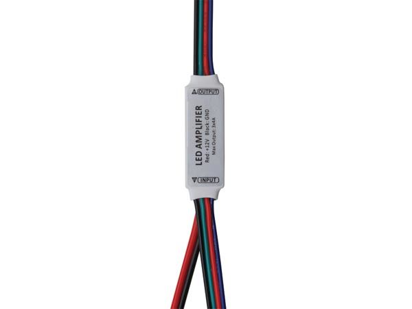Mini Amplificador/ Repetidor RGB 12-24VDC 3X2A - Imagen 2