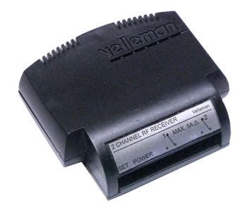 Módulo con mando a distancia 2 canales RF_9-12V CA/CC 2 relés NA/NC de 5A c/uno - Imagen 1
