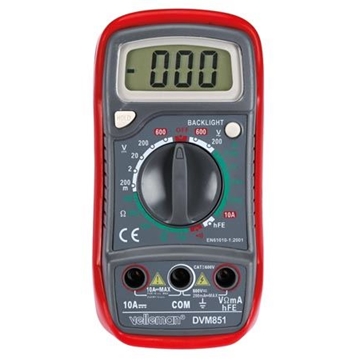 MULTÍMETRO 3 ½ DÍGITOS - 10A / FUNCIÓN MEMORIA / RETROILUMINACIÓN - Imagen 1