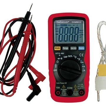 MULTÍMETRO 3 ¾ DÍGITOS CON RANGO AUTOMÁTICO 10A, FRECUENCIA, CAPACIDAD, MEDICIÓN RELATIVA - Imagen 1