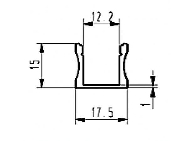 Perfil de Aluminio para cintas de LED_2M - Imagen 2