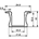 PERFIL DE ALUMINIO PARA CINTAS DE LEDs - 15mm - PARA EMPOTRAR - 2m - Imagen 2