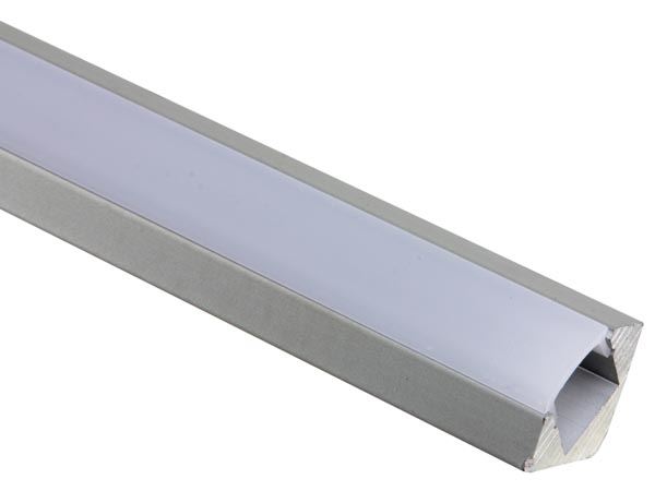 PERFIL DE ALUMINIO PARA CINTAS DE LEDs - 45° - 2m - Imagen 1