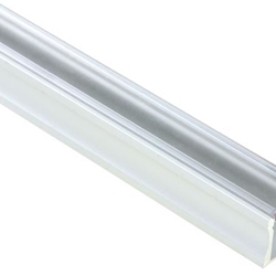 PERFIL DE ALUMINIO PARA CINTAS DE LEDs - DIFUSOR TRANSPARENTE - 2m - Imagen 2
