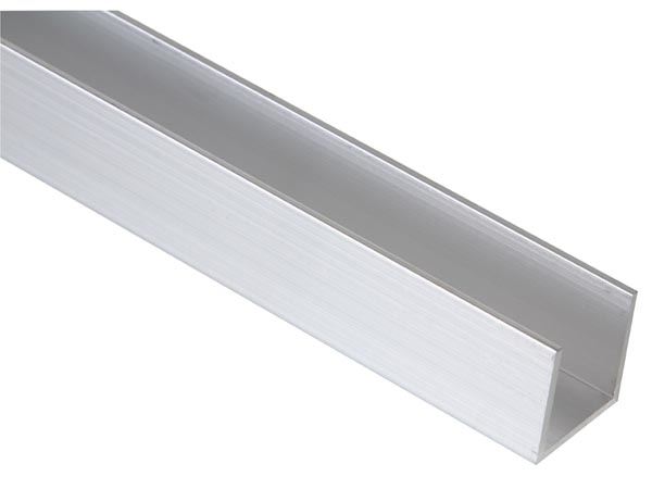 PERFIL DE ALUMINIO PARA CINTAS DE LEDs - EN FORMA DE 'U' - 2m - Imagen 1