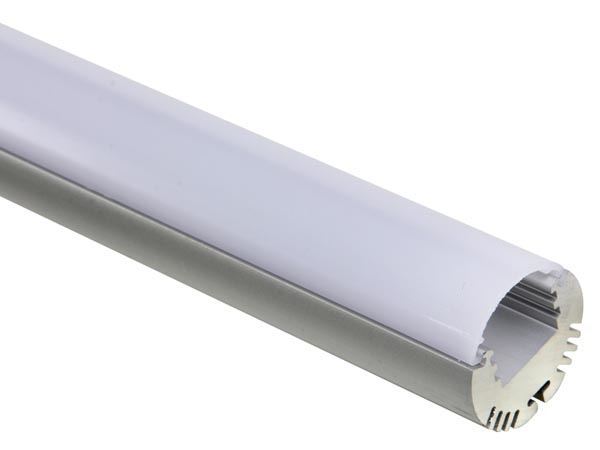 PERFIL DE ALUMINIO PARA CINTAS DE LEDs - TIPO REDONDO - 2m - Imagen 1