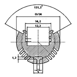PERFIL DE ALUMINIO PARA CINTAS DE LEDs - TIPO REDONDO - 2m - Imagen 2