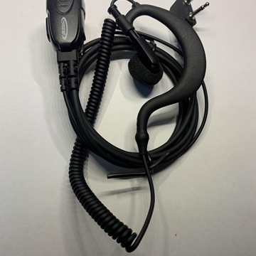 rMicro/Auricular, toma lateral, PTT de solapa, orejera para  tipo “S” acodado como los Icom, Rexon, Midland, Alinco y otros* . - Imagen 1