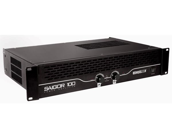 SAIGOR 100 - AMPLIFICADOR DE POTENCIA 2 x 120W RMS (19") - Imagen 1