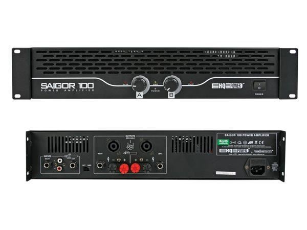 SAIGOR 100 - AMPLIFICADOR DE POTENCIA 2 x 120W RMS (19") - Imagen 2