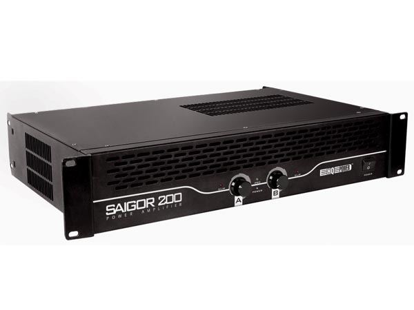 SAIGOR 200 - AMPLIFICADOR DE POTENCIA 2 x 250W RMS (19") - Imagen 1