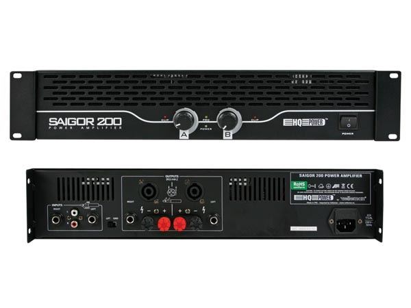 SAIGOR 200 - AMPLIFICADOR DE POTENCIA 2 x 250W RMS (19") - Imagen 2