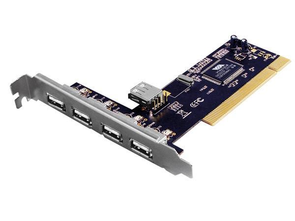 Tarjeta PCI USB 4+1 PUERTOS 2.0 - Imagen 1